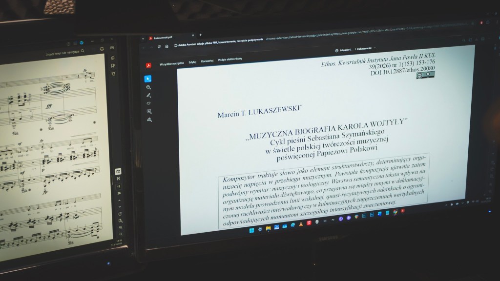 artykuł prof. Marcina Łukaszewskiego nt.„MUZYCZNEJ BIOGRAFII KAROLA WOJTYŁY” w ETHOSIE&nbsp;KUL